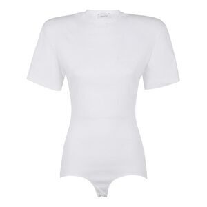 MAGDA BUTRYM Ribbed Knit Bodysuit Women NUDE & NEUTRALS T-Shirts & Tops